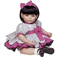 Adora Realistic Baby Doll Little Dreamer Toddler Doll - 20 inch, Soft CuddleMe Vinyl, Black Hair, Brown Eyes