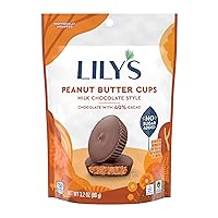 Milk Chocolate Style Peanut Butter Cups No Sugar Added, Sweets Bags, 3.2 oz (12 Count)