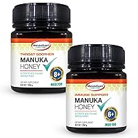 Manuka Honey Throat Soother 8+, MGO 200 and ManukaGuard Immune Support Manuka Honey 8.8 oz