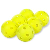 Franklin Sports Plastic Softballs - MLB - Includes 6 Balls for Batting Practice or Backyard Baseball Play - Replacement Balls – 90mm Official Baseball Size - Yellow