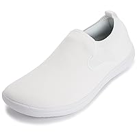 WHITIN Men's Wide Slip on Barefoot Shoes | Minimalist Sneakers | Elastic Collar