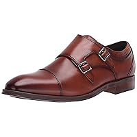 STACY ADAMS Men's Bayne Cap-Toe Double Monk Strap Loafer