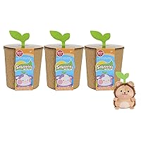 Sakuties Mini Collectible Stylized Plush Stuffed Animals, (Pack of 3) Blind Collectible, Kids Toys for Ages 3 Up by Just Play