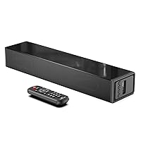 Small Sound Bar for TV, PC, Gaming, Surround Sound System, Mini TV Speaker Soundbar with Bluetooth/HDMI ARC/Optical/AUX/USB Connections
