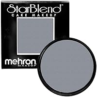 Mehron Makeup StarBlend Cake Makeup | Wet/Dry Pressed Powder Face Makeup | Powder Foundation | Light Grey Face Paint & Body Paint 2 oz (56g)