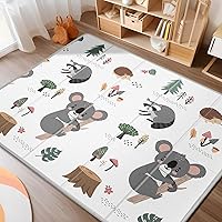 Baby Play Mat, PIGLOG Extra Large Foldable Play Mat for Babies and Toddlers, Infants, Upgraded Tear Proof Baby Crawling Mat, Reversible Waterproof Portable Playmat for Indoor Outdoor 71