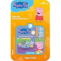 TIG4527 tigercard-Radio Play for The tigerbox Touch, (20), Multicoloured, Im Kindergarten (Peppa Pig)