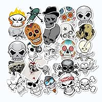 25pcs Collection Skulls Decals Stickers Criminal Heart Rose Anatomy Pack 10