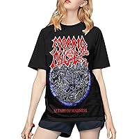 Morbid Angel Baseball T Shirt Women's Fashion Tee Summer O-Neck Short Sleeves Tops Black