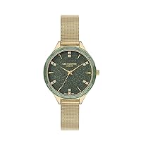 Lee Cooper Analogue Green Round Dial Women's Watch - LC07388.170, Green, Classic