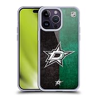 Head Case Designs Officially Licensed NHL Half Distressed Dallas Stars Soft Gel Case Compatible with Apple iPhone 14 Pro Max and Compatible with MagSafe Accessories