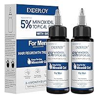 5% Minoxidil Gel for men,best hair growth products Add Biotin，Natural Hair Growth for Thicker Longer Fuller Healthier Hair