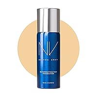 NV BB Perfecting Mist Foundation Buildable Coverage Professional Airbrush Makeup with Plant-based Stem Cell Polypeptides, Vitamins A, D, E and Aloe, 1.5 ounces, Warm Sand