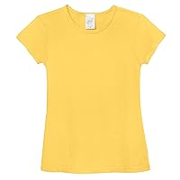City Threads Girls' 100% Cotton Short Sleeve Cap Tee Tshirt