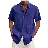 Men's Hawaiian Floral Shirts Casual Button Down Tropical Holiday Beach Shirts Summer Cool Big and Tall Shirt