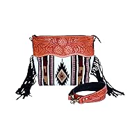 Cross Body Hand Tooled Saddle Blanket Genuine Leather Western Women Bag Handbags and purses
