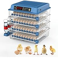 Poultry Hatcher,64-300 Mini Egg Incubator with Drawer Type,Automatic Water Incubator,Temperature and Humidity Dual Display, Egg Incubator,232-eggs-US-1pc