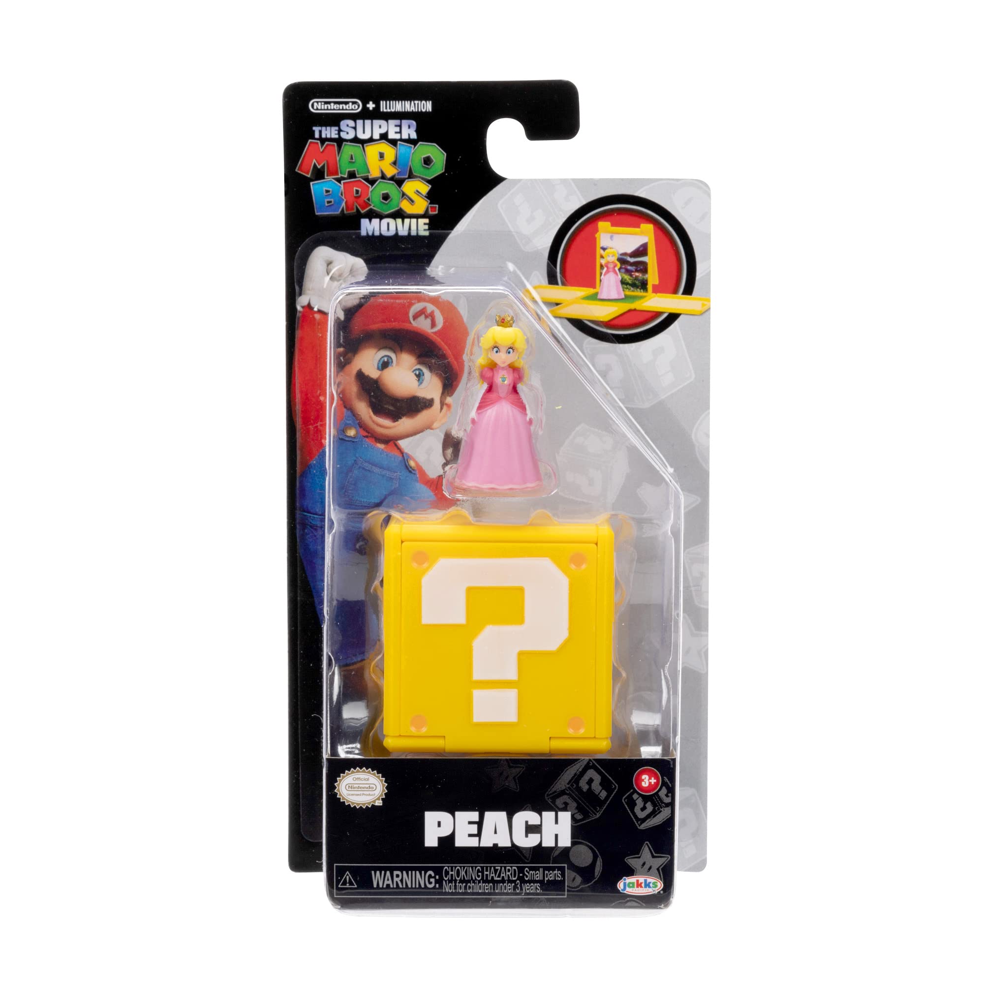 The Super Mario Bros. Movie – 1.25” Mini Figure with Question Block 6-Pack Wave 1 Features Mario, Luigi, Peach, Toad, Kamek and, Koopa Paratroopa