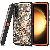 CoverON Rugged Designed for Samsung Galaxy S23 FE Case, Heavy Duty Constuction Military Grade A Etched Grip Hybrid Rigid Armor Skin Cover Fit Galaxy S23 FE 5G / S23 Fan Edition Phone Case - Camo