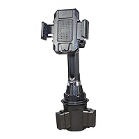 MaxWorks 50391 360 Degree Swivel Adjustable Cup Holder Universal Phone Mount Compatible with iPhone 13, 12, 11 Pro/XS Max/XR / 8/7 Plus / 6S, Samsung Galaxy S10 / S9+ / S8 Plus /