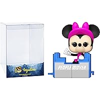 Minnie Mous e on The People Mover: P o p ! Vinyl Figurine Bundle with 1 Compatible 'ToysDiva' Graphic Protector (1166-59508 - B)