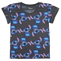Disney Lilo & Stitch Juniors Repeating Stitch Character Graphic T-Shirt