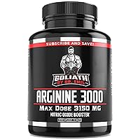 Dr. Emil - L Arginine (3150mg) Highest Capsule Dose - Nitric Oxide Supplement for Vascularity, Endurance and Heart Health (AAKG and HCL) - 90 Tablets