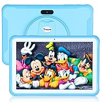 Kids Tablet, Trayoo 10.1 Inches Tablet for Kids, Android 11 2GB 32GB Toddler Tablet with Dual Camera, WiFi, Bluetooth ,Pre-installed App,Parent Control, Education, Games, Fit for Age 3-14