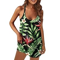 Womens Lounge Sets 2 Piece Outfits,Summer Sexy Tank Top and Shorts Matching Sets Hawaii Travel Outfits for Women S-3XL