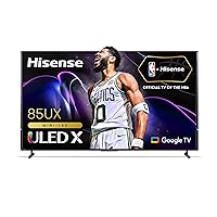 Hisense 85-Inch Class Mini-LED Premium ULED X QLED Series 4K Google Smart TV with Alexa Compatibility, 120Hz, Dolby Vision Atmos, 2500-nit HDR10+, Hands Free Voice Control (85UX, 2023 Model) (Renewed)