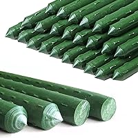 6Ft 25Pcs Plant Stakes Garden Tomato Sticks Supports for Potted Cucumber Strawberry Bean, 72inch-25Pcs