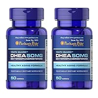 2 Pack of DHEA 50 mg Puritan's Pride DHEA 50 mg-50 Tablets
