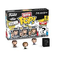 Funko Bitty Pop! Friends Mini Collectible Toys 4-Pack - Joey Tribbiani, Ross Geller, Rachel Green & Mystery Chase Figure (Styles May Vary)