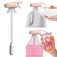 The Magic Tap Automatic Drink Dispenser: Hands-Free Milk, Beverage Dispenser, Drink Dispenser for Fridge Juice, Gifts for Women & Men: 1 Pack Peach