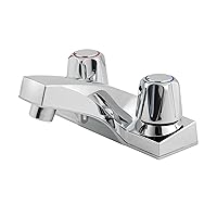 Pfister LG1436000 Pfirst Series 2-Handle 4 Inch Centerset Bathroom Faucet in Polished Chrome, Water-Efficient Model