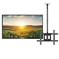SYLVOX Outdoor TV with Ceiling Mount, 55'' Full Sun 4K Outside TV Built-in APP, 2000nits High Brightness, IP55 Waterproof, Support WiFi Bluetooth