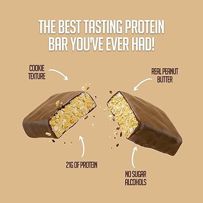 Anabar Protein Packed Candy Bar, Amazing Tasting Bar, Real Food, No Fillers, 21 Grams of Protein, No Sugar Alcohol (12 Bars, Milk Chocolate Monster Cookie Crunch)