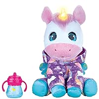 furReal Sweet Jammiecorn Unicorn Interactive 8-inch Plush Stuffed Animal with Lights and Over 30 Sounds and Reactions, Kids Toys for Ages 4 Up by Just Play