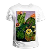 Cactus Unisex T-Shirt Fashion Round Neck Casual Sports Top