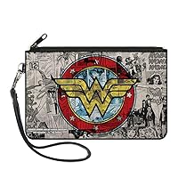 Buckle-Down Buckle-Down Zip Wallet Wonder Woman Large Accessory, Wonder Woman, 8
