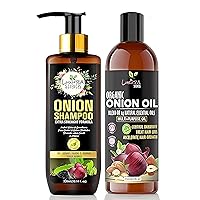 Onion Hair Oil, best hair oil for hair growth 250ml & Onion Shampoo 300ml | Combo of Shampoo + Oil |