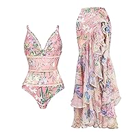 Swimsuit with Shorts and Sleeves Stitching Swimsuit Suit