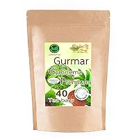 Premium Gurmar Gymnema Sylvestre Tea 40 Count Dried Loose Leaf Natural Original flavor
