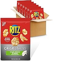 RITZ Crisp and Thins Cream Cheese and Onion Chips, 6 - 7.1 oz Bags