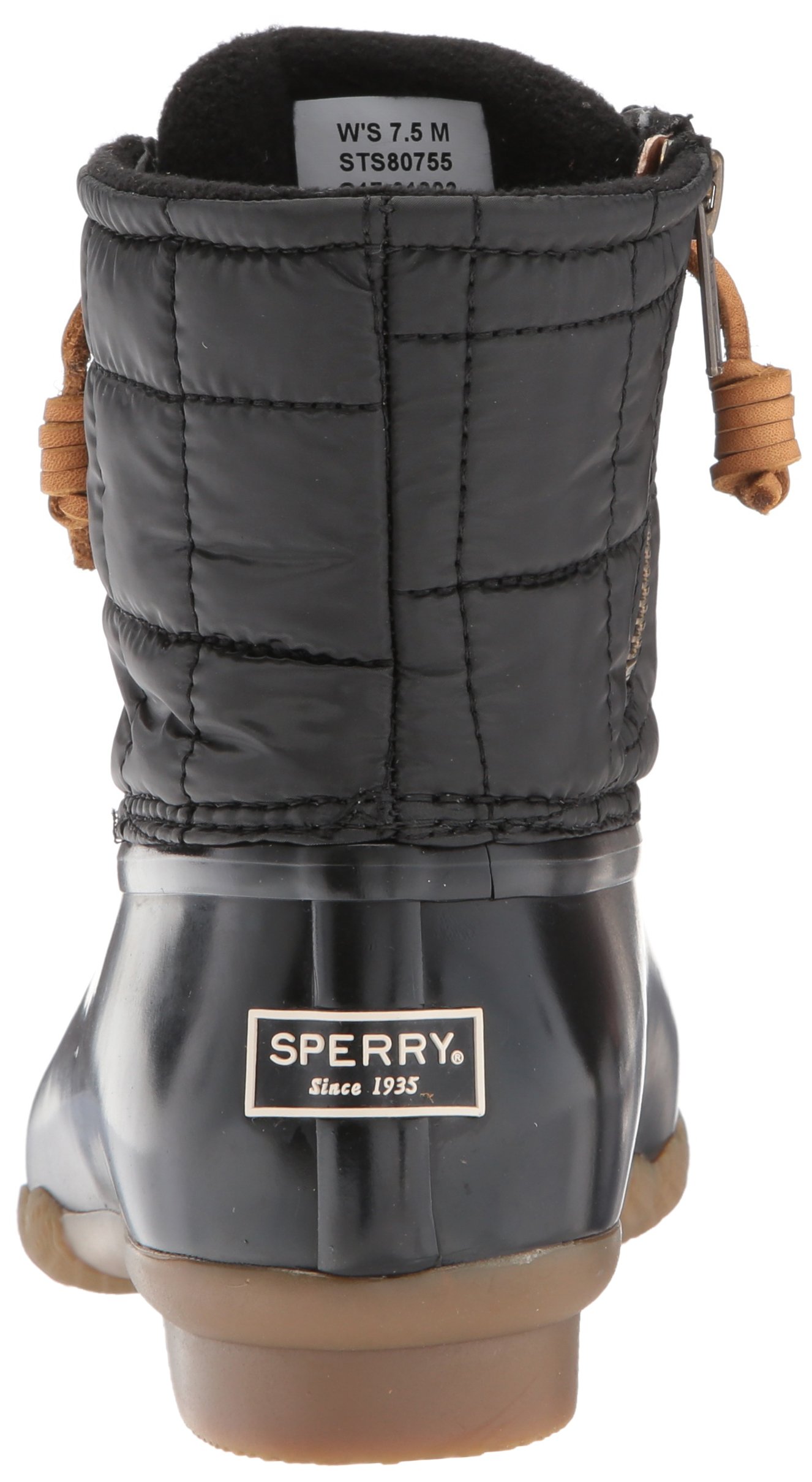 Sperry Women's Saltwater Shiny Quilted Rain Boot