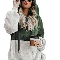 Winter Warm Fashion Stitching Sweater Hoodie