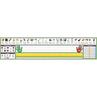 North Star Teacher Resource NST9041 Adhesive Primary Modern Manuscript Desk Plates, 17.5 x 4 inch, Multicolor, Pack of 36