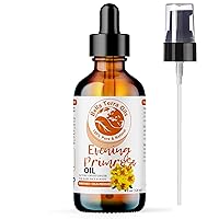 Organic Evening Primrose Oil 4oz - Unveiling The Richness of Cold-Pressed Organic Evening Primrose, Abundant in Vitamin F & Essential Fatty Acids for an Enhanced Glow