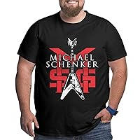 Michael Schenker Big Size T Shirt Men's Comfort Crew Neck Tee Plus Size Short Sleeves Tops