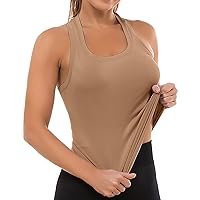MathCat Workout Tops for Women Seamless Basic Sleeveless Muscle Tank Tops Racerback Athletic Yoga Running Daily Shirts